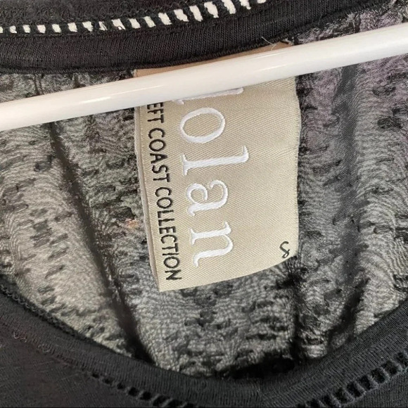 Anthropologie Dolan Black Long Loose Knit Blouse Womens Size Small Neutral - Picture 2 of 13